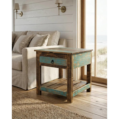La Boca Blue End Table