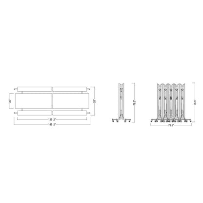 Folding Bench Cafeteria Table