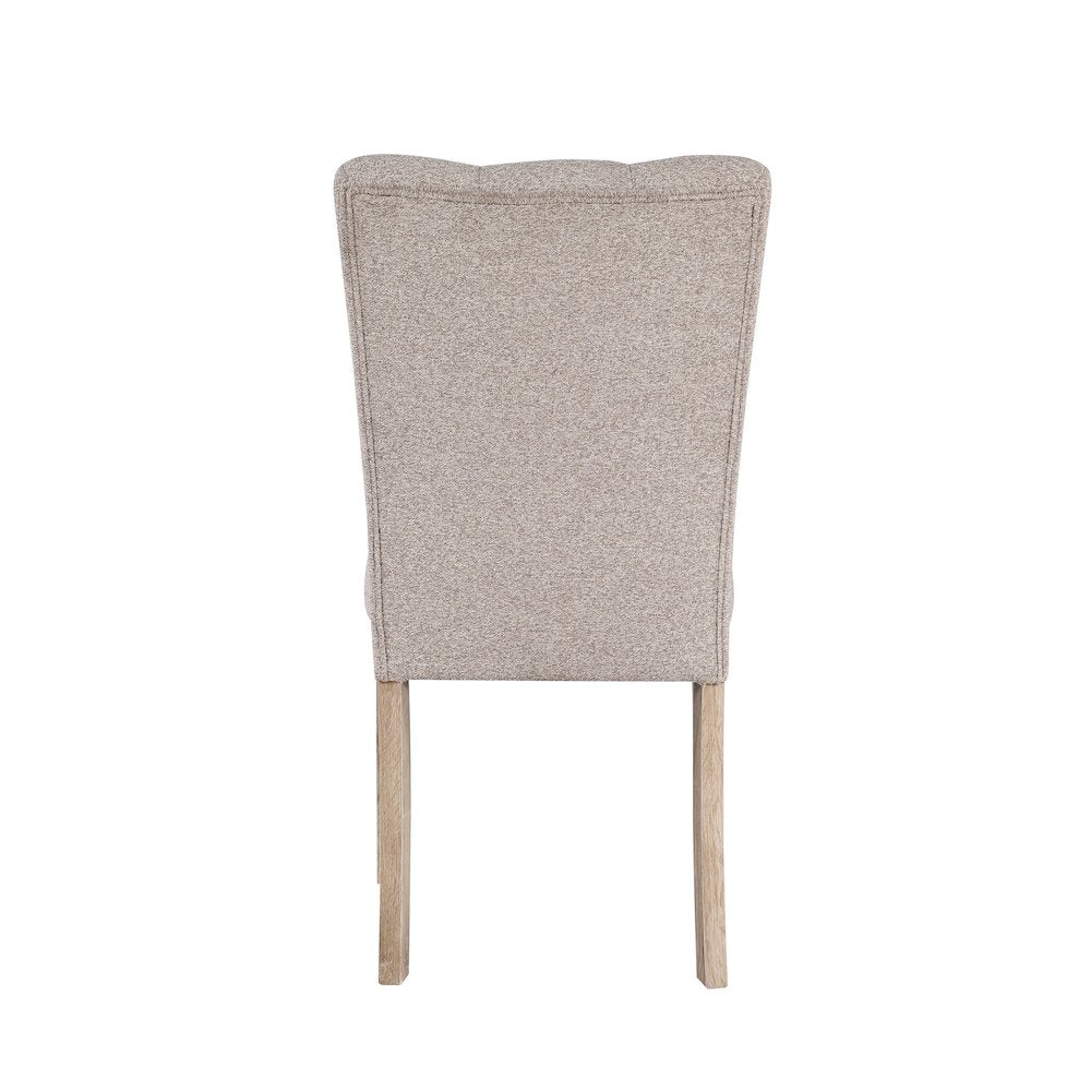 Transitional Dining Chair - Beige Kit Of 2, Beige