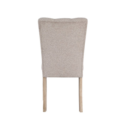 Transitional Dining Chair - Beige Kit Of 2, Beige