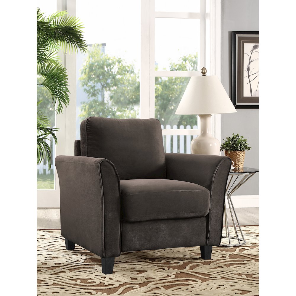 Westin Chair Curved Arm Coffee