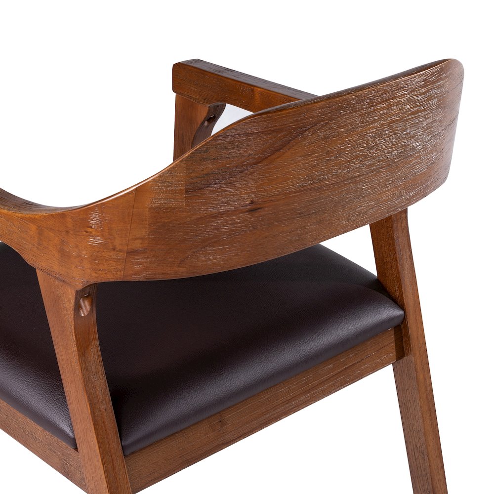 Rasmus Dining Armchairs - Chestnut Wire-Brush Finish - Set of 2