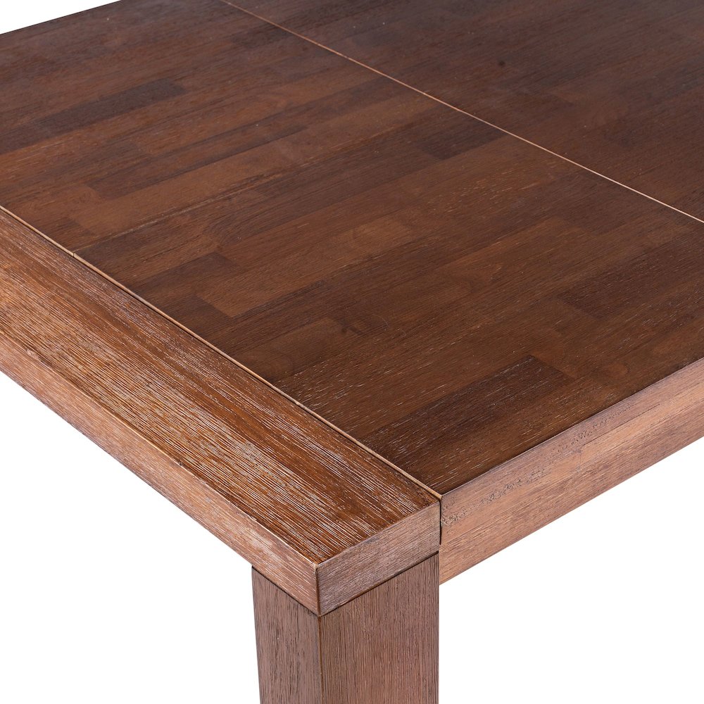 Rasmus Extension Dining Table - Chestnut Wire-Brush Finish