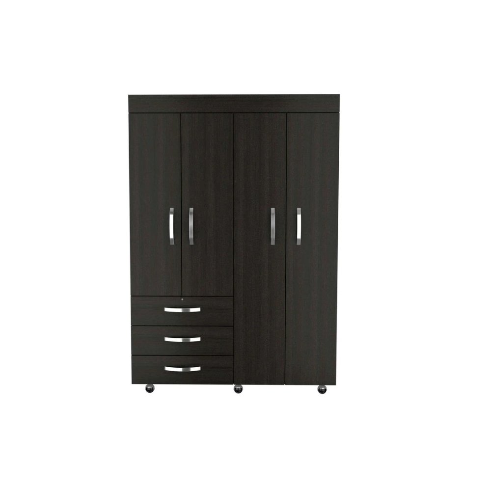 Denver Mobile Armoire Black MDF