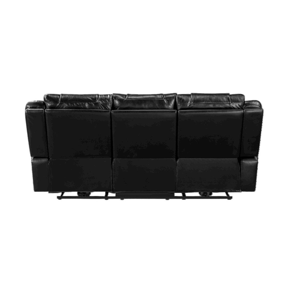 Sensa Power Reclining Sofa withTable withLed Belt Black