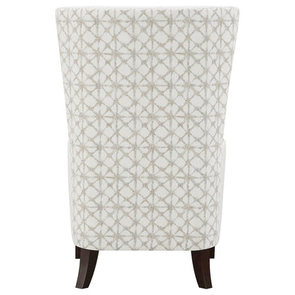 Upholstered Wingback Accent Chair Latte for Bedroom and Living Room