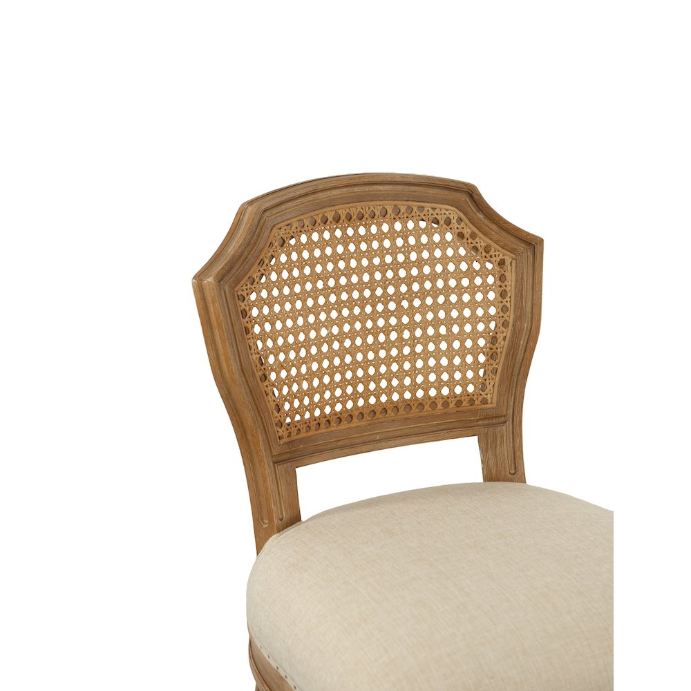 Wilbrandt Hight Back Wood Bar Stool [Weathered Brush Nature]