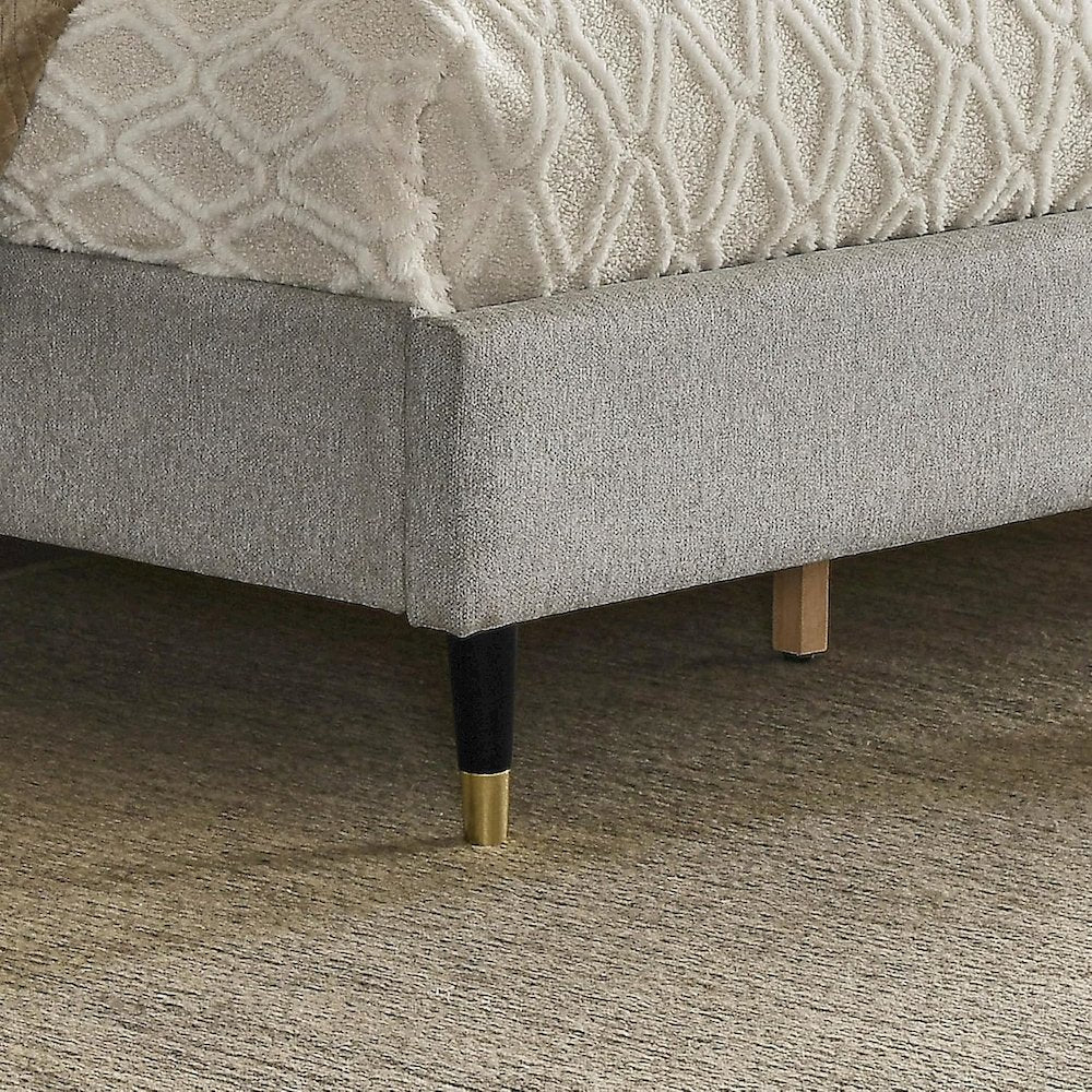 Rozitta Upholstered Wingback Platform Bed, Queen