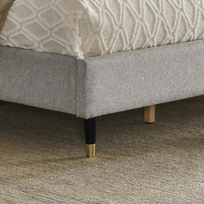 Rozitta Upholstered Wingback Platform Bed, Queen