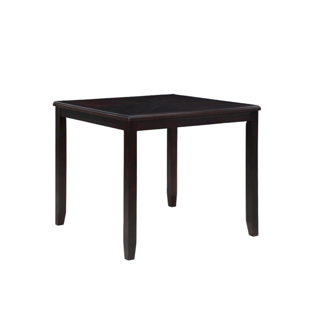 Furniture Gia 5-Piece Transitional Wood Counter Set in Ebony