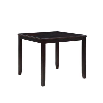 Furniture Gia 5-Piece Transitional Wood Counter Set in Ebony