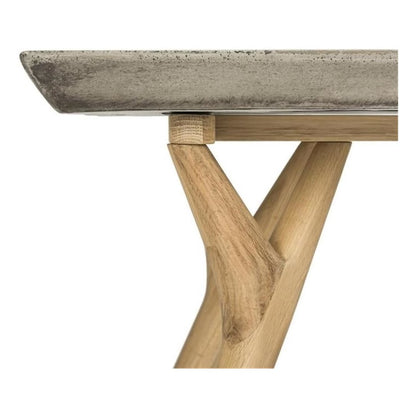 Pacey Indoor/Outdoor Modern Concrete 16.54-Inch H Coffee Table