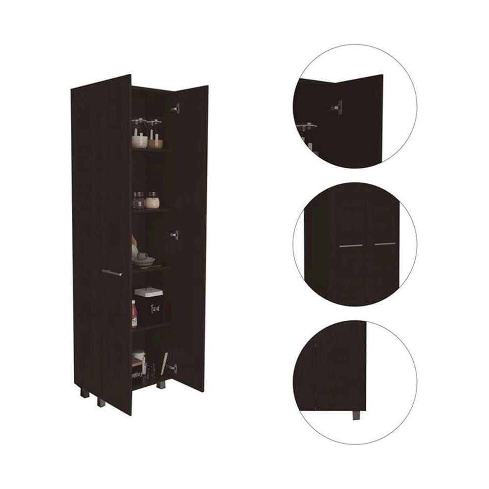 Baleare Pantry Black MDF