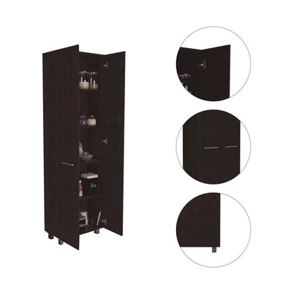 Baleare Pantry Black MDF