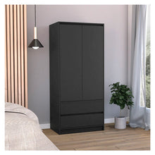 Austin Armoire Black MDF