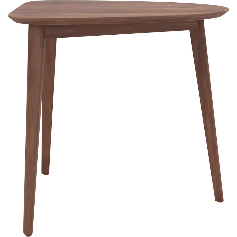Oscar Corner Table and 2 Wood Back Chairs in Brown