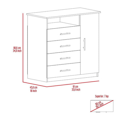 Peru Dresser White MDF
