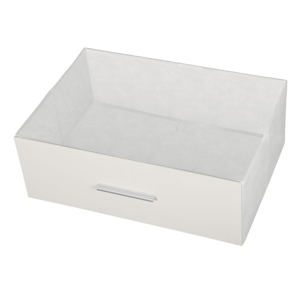 5-Drawer Dresser with Large Fabric Drawers, White