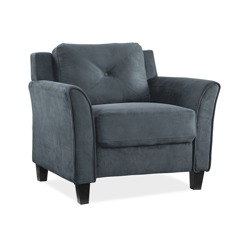 Westin Chair Rolled Arm Dark Grey