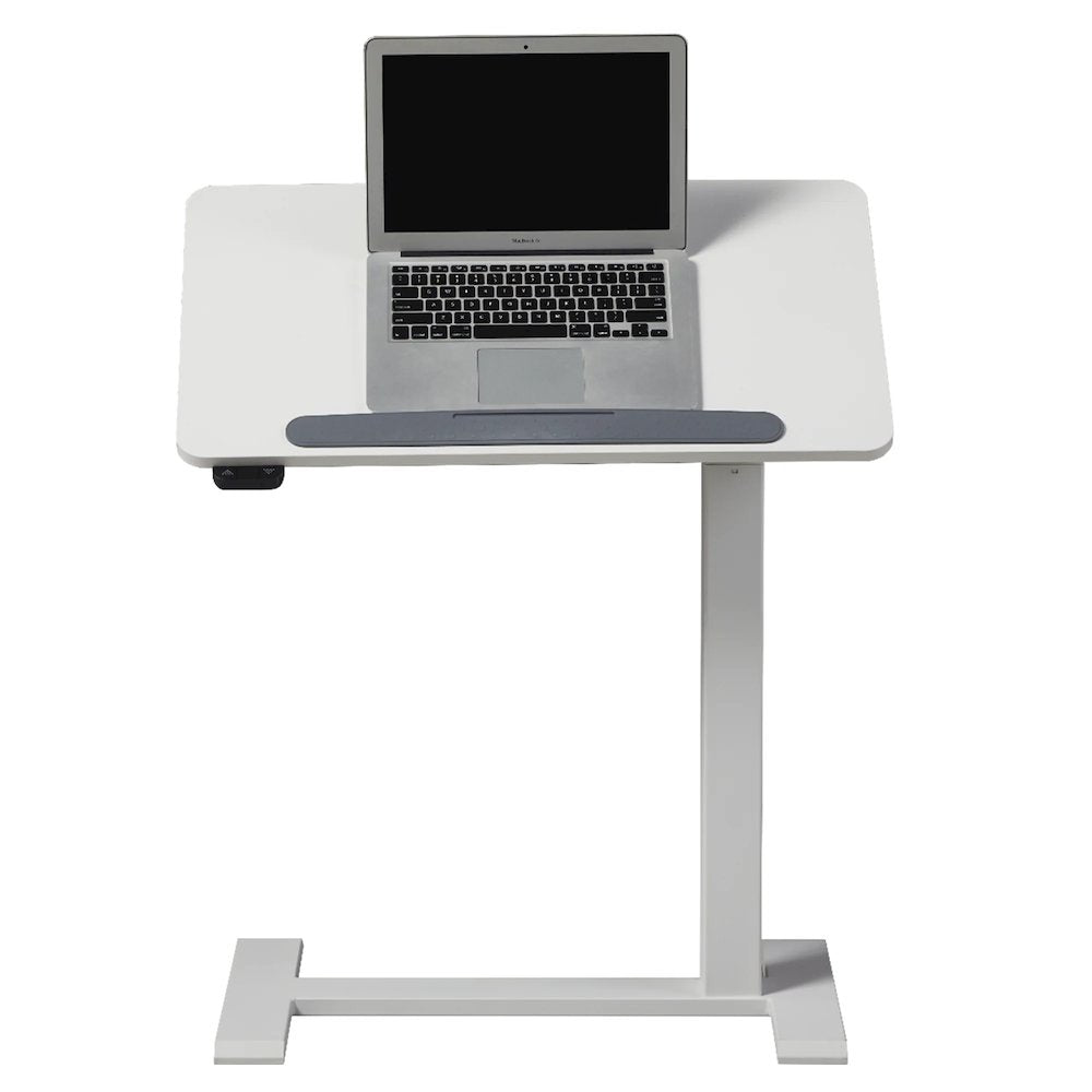 K30016 Electric Height Adjustable Soft Side End Table,White