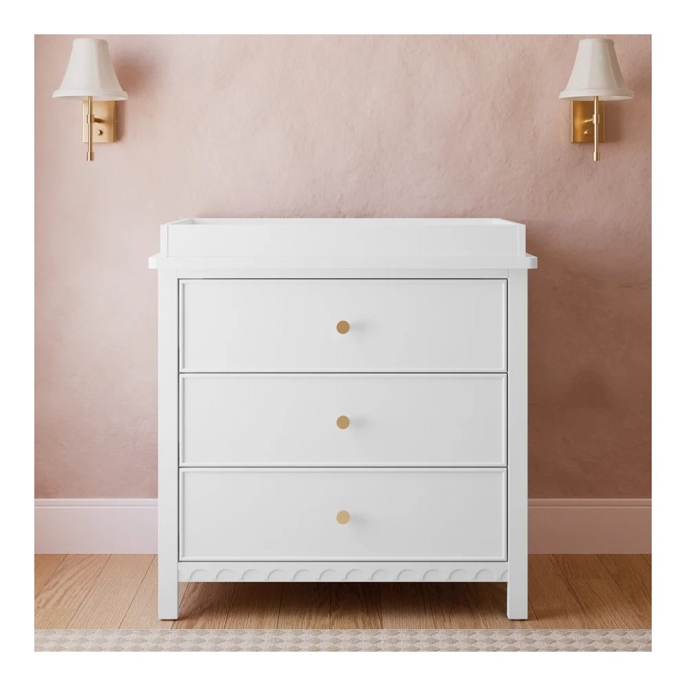 Graco Sasha 3 Drawer Chest with Changing Topper - White