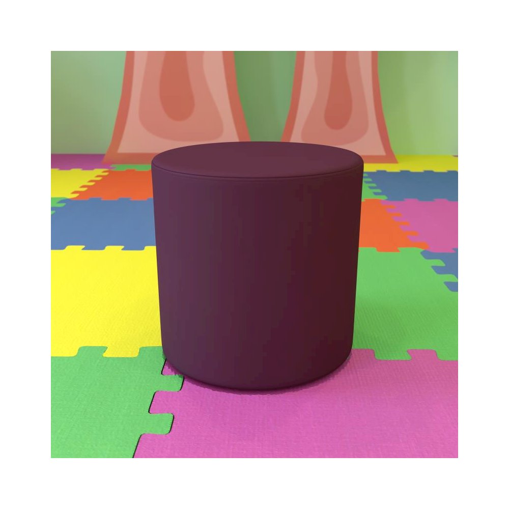 Soft Seating Flexible Circle for Classrooms and Common Spaces - 18" Seat Height (Purple)