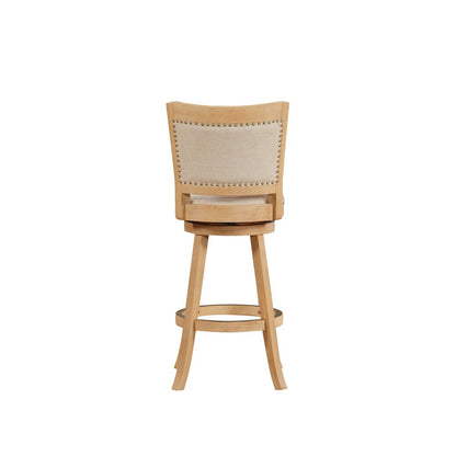 Melrose Swivel Bar Stool - Creme Wire-Brush