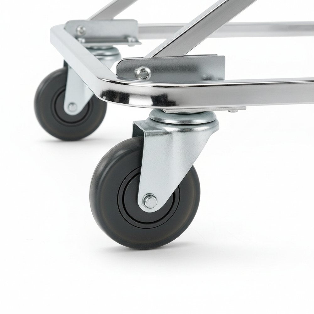 Dolly for 8200 Series Melody Chairs – Heavy-Duty Steel Chair Dolly with Chrome Frame, Hard Rubber Casters, Holds Up to 18 Chairs, 332 lbs Capacity