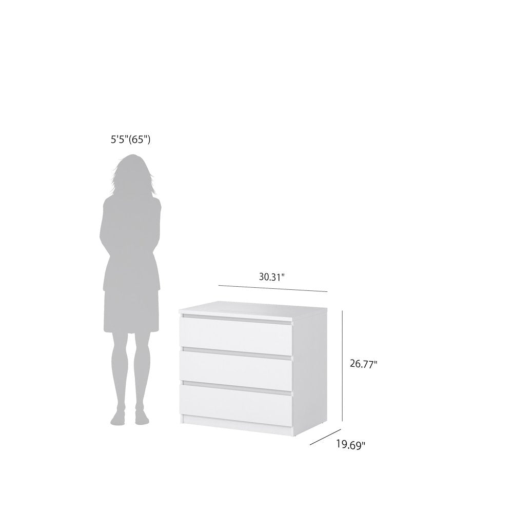 Scottsdale 4-Piece Bedroom Set, White High Gloss