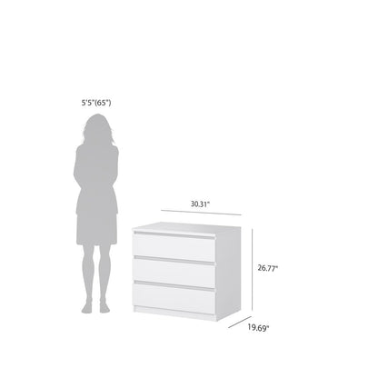 Scottsdale 4-Piece Bedroom Set, White High Gloss