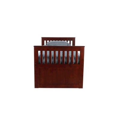 Donco Kids Twin Mission Rake Bed in Merlot
