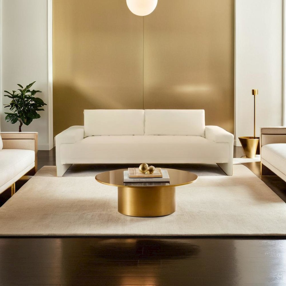 Elegant White Loveseat with Pine Wood Frame and High-Resilience Cushions