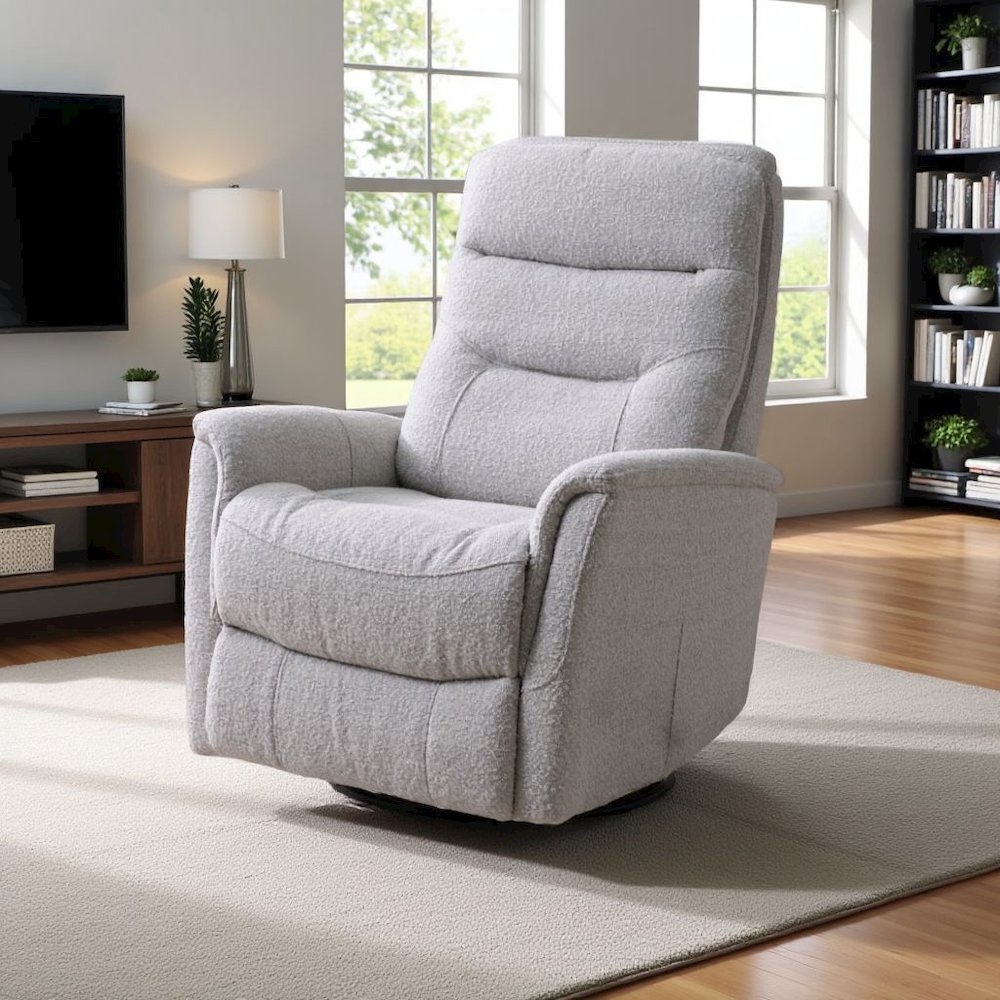 Bloke Cotton Recliner Nursery Glider  – Elegant Boucle Chairs for Comfort